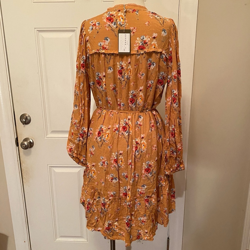 Matilda Jane Floral  V-Neck dress. Sz S. NWT. - Picture 5 of 7